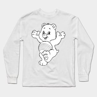 The bear swings its legs Long Sleeve T-Shirt